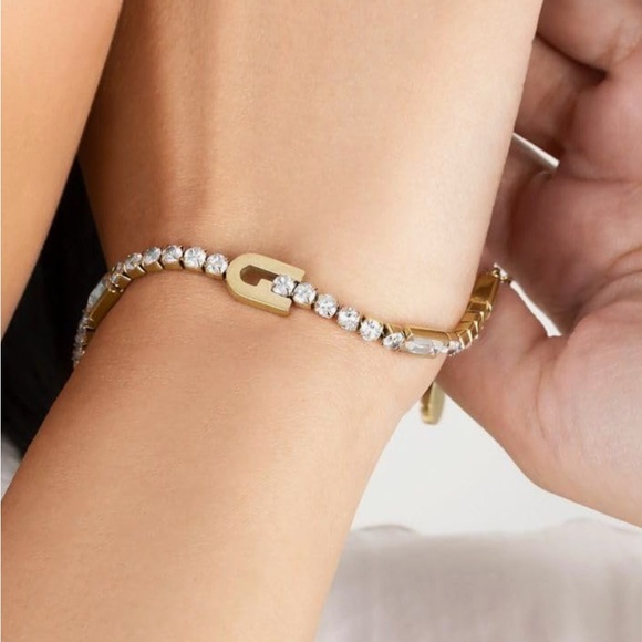 Furla Gold Crystal Modern Bracelet - Picture 3 of 4